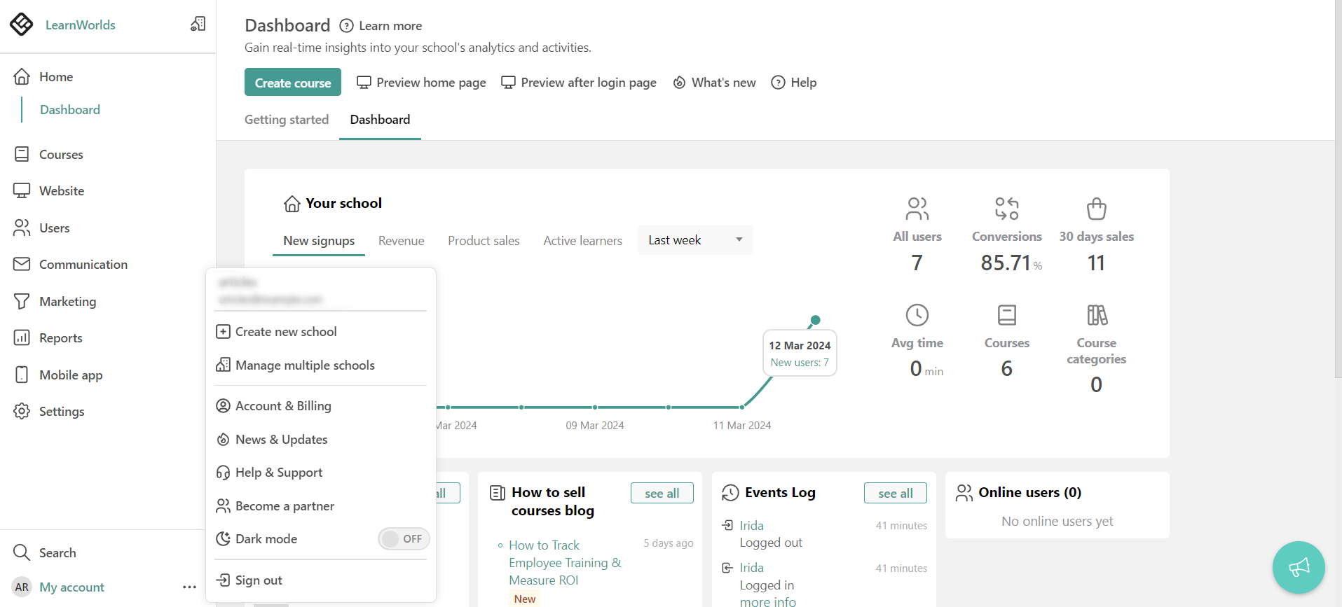  LearnWorlds screenshot 